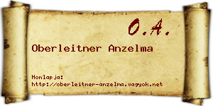 Oberleitner Anzelma névjegykártya